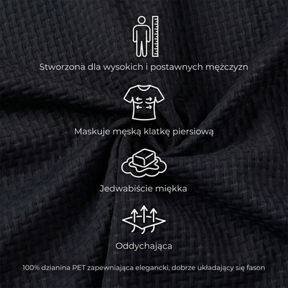 Korvin – Męska ultracienka koszulka polo
